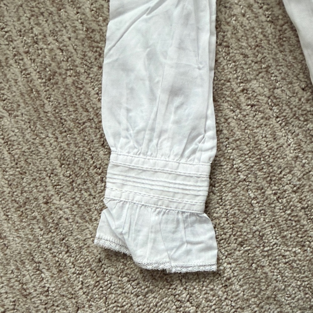 Ralph Lauren Kids White Textured Blouse - Picture 4 of 6